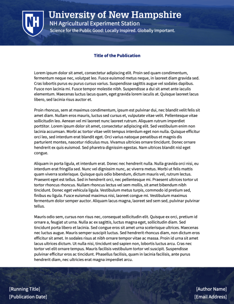 NHAES Word Template for online publications